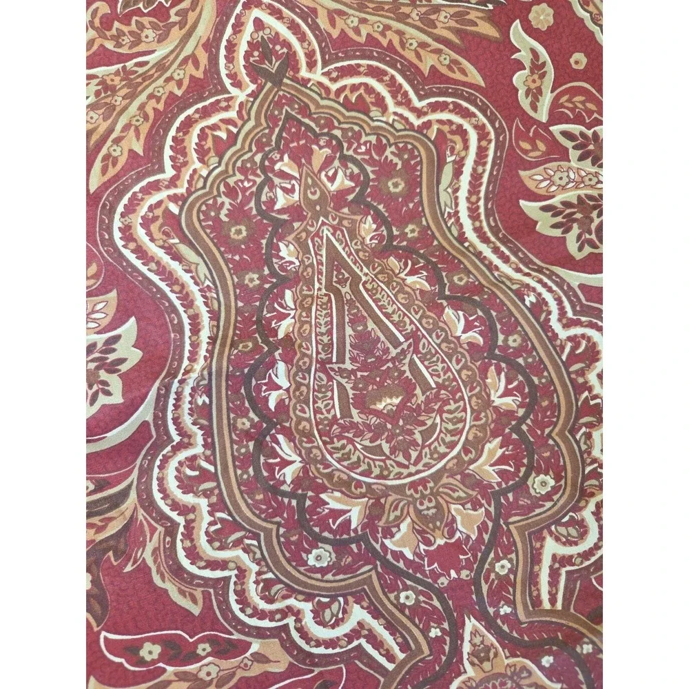 Ralph Lauren REMINGTON Red Paisley Standard Pillow Sham‎ Brown LRL